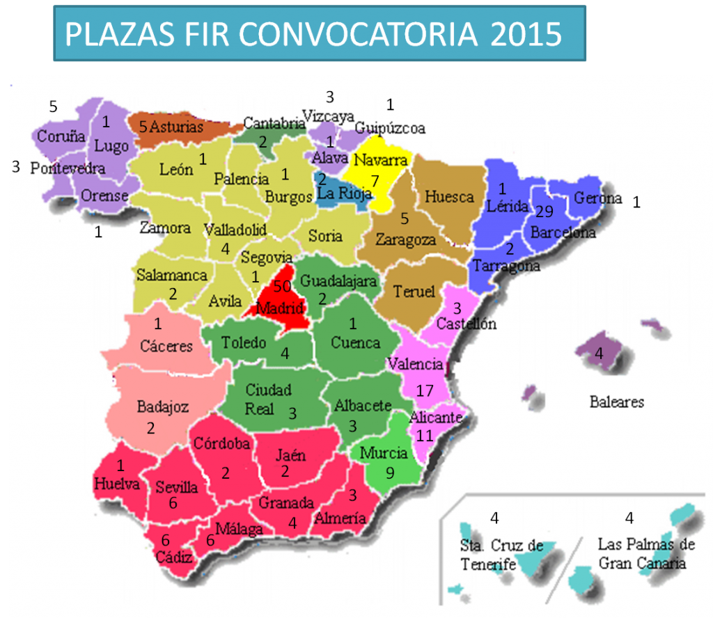 Mapa plazas FIR